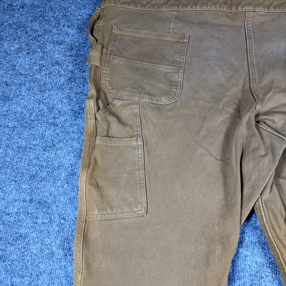 Carhartt Mens XXL Brown Rugged Flex Relaxed Fit Bib Overalls 104556-211 OR4556-W - Picture 6 of 9